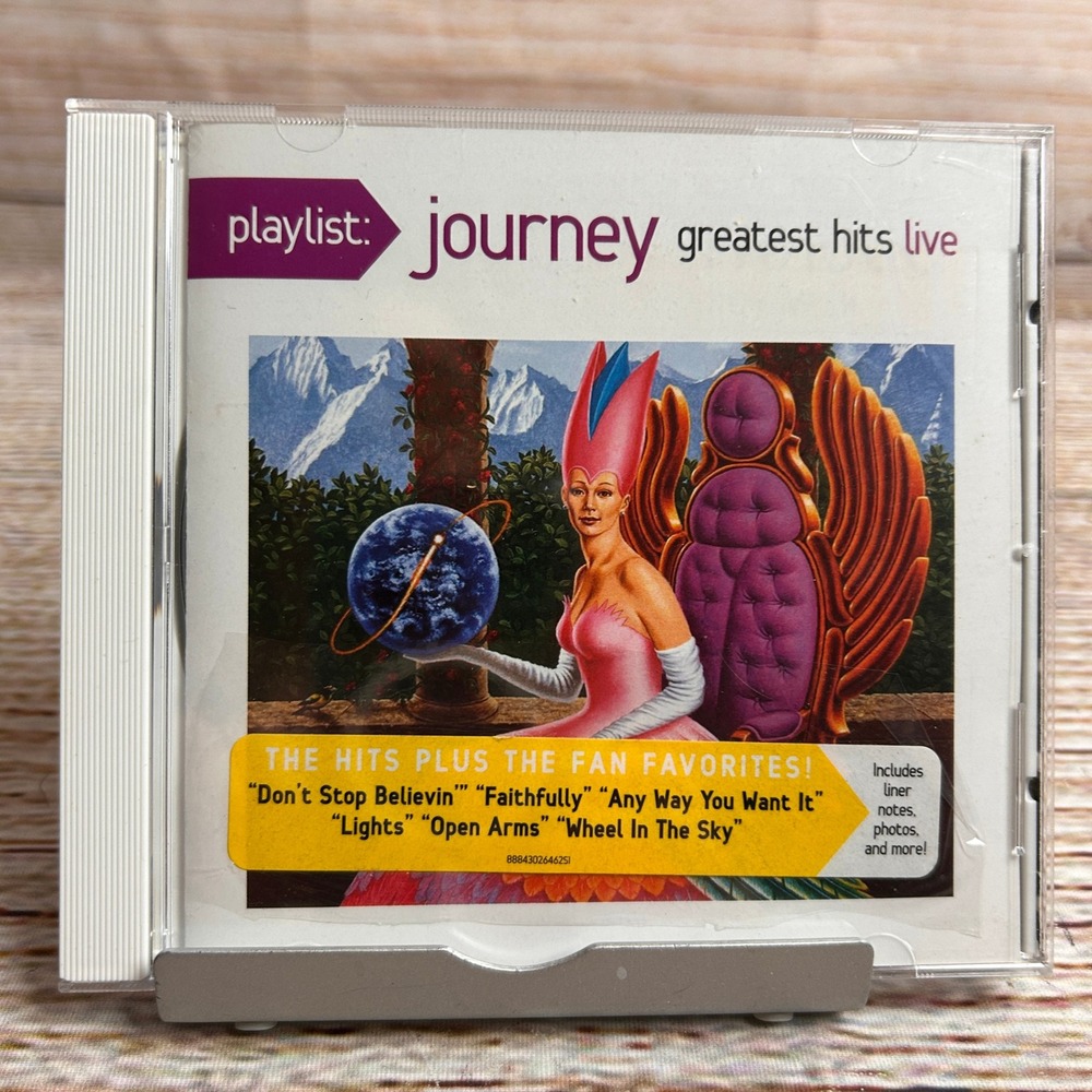 Journey‎ Playlist Greatest Hits Live CD Steve Perry Don't Stop Believin